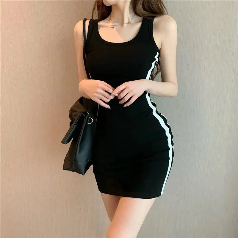 Summer Women Casual Sheath Dress – Spaghetti Strap Sleeveless Slim Fit Dress Style Heaven