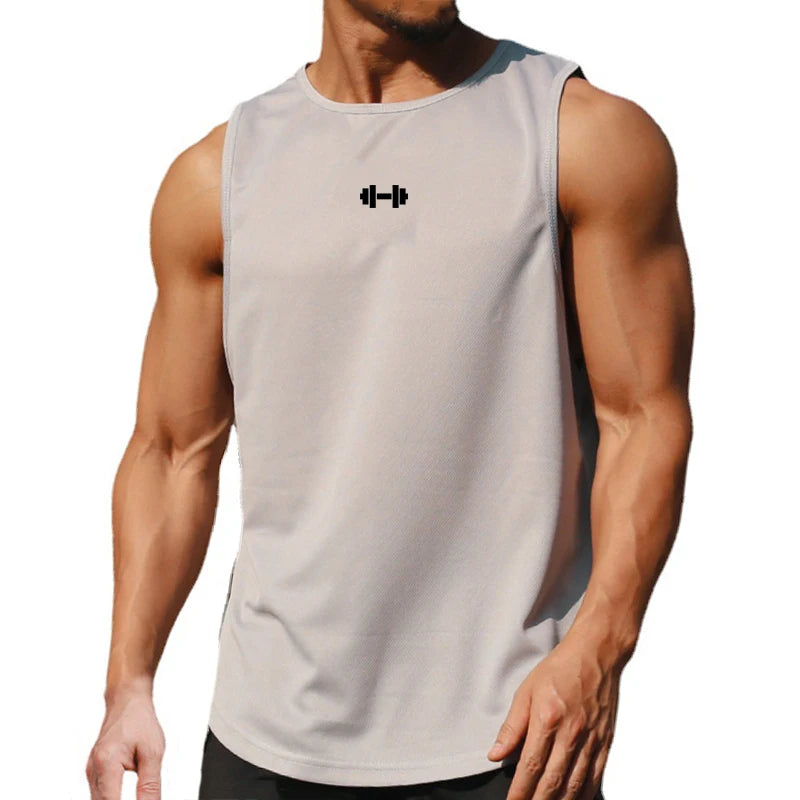 Men’s Summer Gym Tank Top – Quick-Dry Sleeveless Fitness Training Shirt Style Heaven