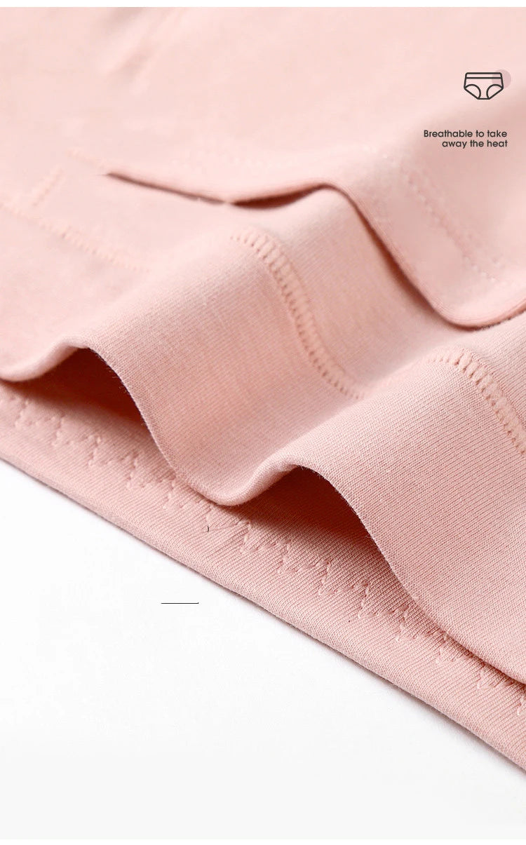 3-Pack High-Waist Menstrual Panties – Leak-Proof Cotton Period Briefs for Women