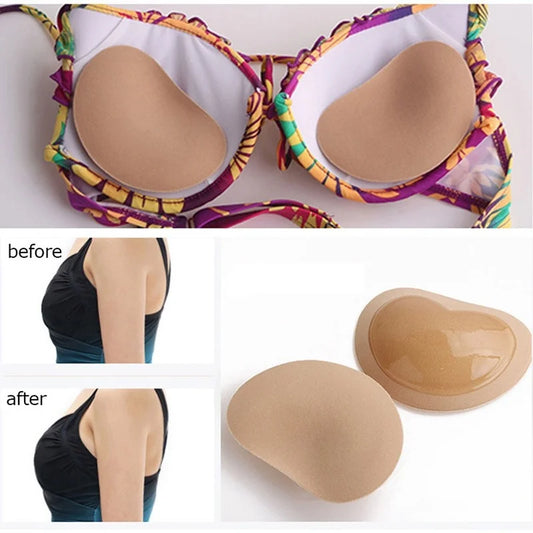 Push-Up Padded Bikini Set – Breathable Sponge Bra Pad Swimwear for Women