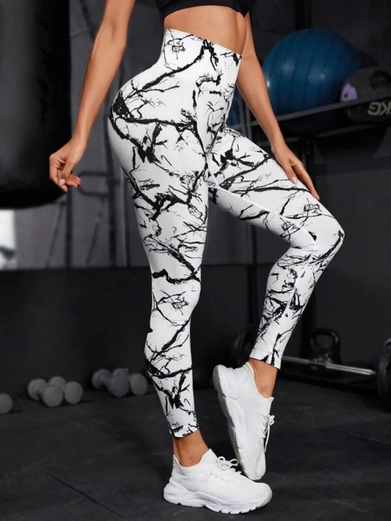 Seamless High-Waist Tie-Dye Leggings for Women – Fitness Sports Running Yoga Pants with Hip Lifting Elastic Knitting Style Heaven