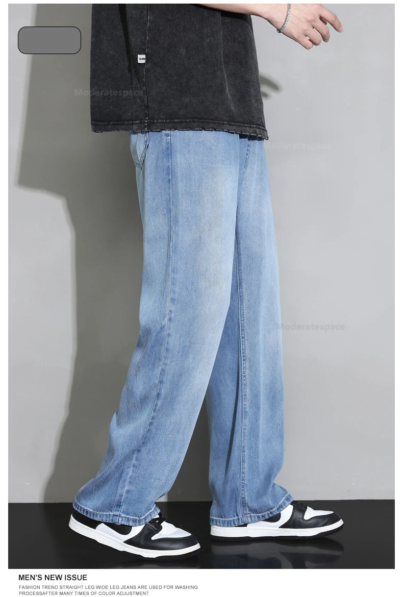2025 Men’s Soft Baggy Vintage Jeans – Spring/Summer Streetwear Denim Style Heaven