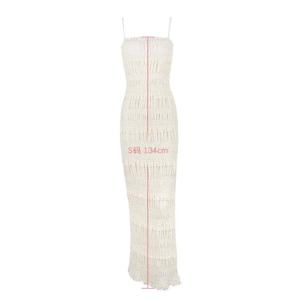 Suninheart Summer Maxi Spaghetti Strap Wedding Bride Dress – Elegant Formal Occasion Slim Fit Party Evening Gown for Women Style Heaven