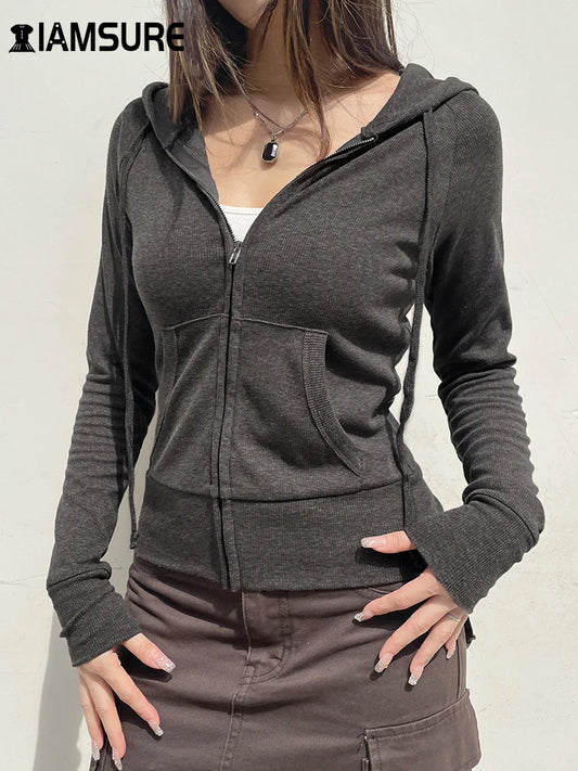 Women's Basic Hooded Sweatshirt Tracksuit – Solid Color Casual Streetwear Set with Pockets Style Heaven