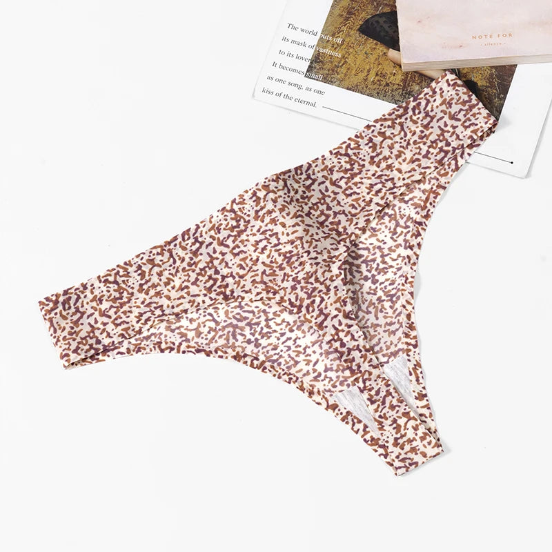 3-Pack Seamless Leopard Thongs – Sexy & Breathable T-Back Panties Style Heaven