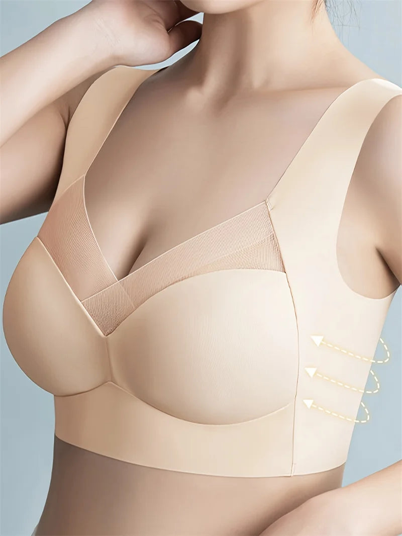 2-in-1 Seamless Wireless Sports Bra – Breathable Push-Up Tank for Running, Workout & Everyday Comfort Style Heaven