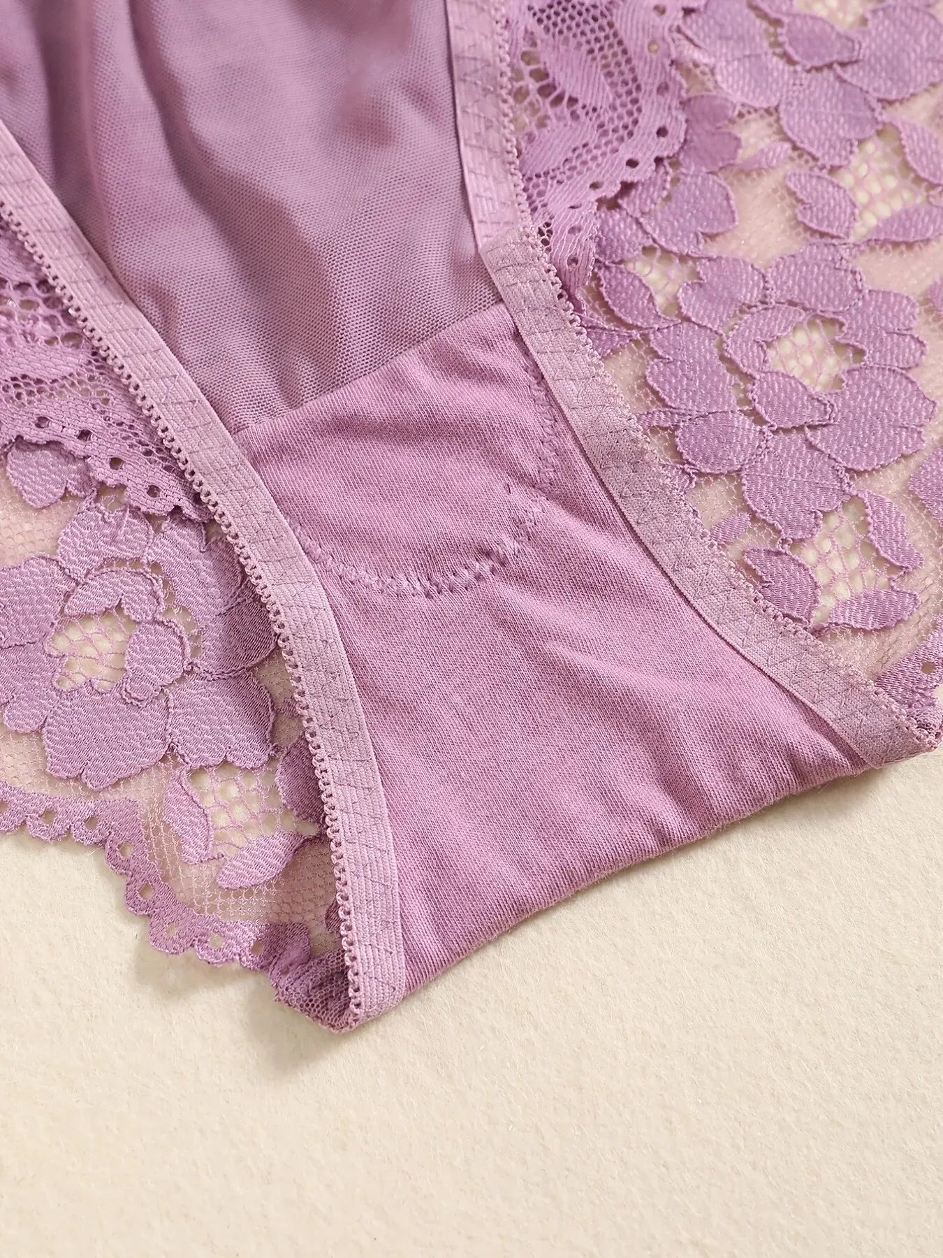 Elegant Lace Embroidery Lingerie Set – Push-Up Bra & Sheer Panty, Breathable Fabric, Perfect for Valentine's Day Style Heaven