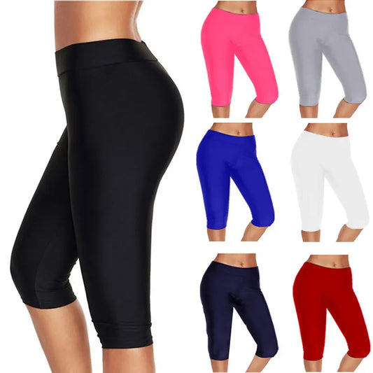 High Waist Push Up Fitness Leggings Crop Wide Waistband Cycling Short Leggings Workout Jogging for Women Training Leggings Style Heaven