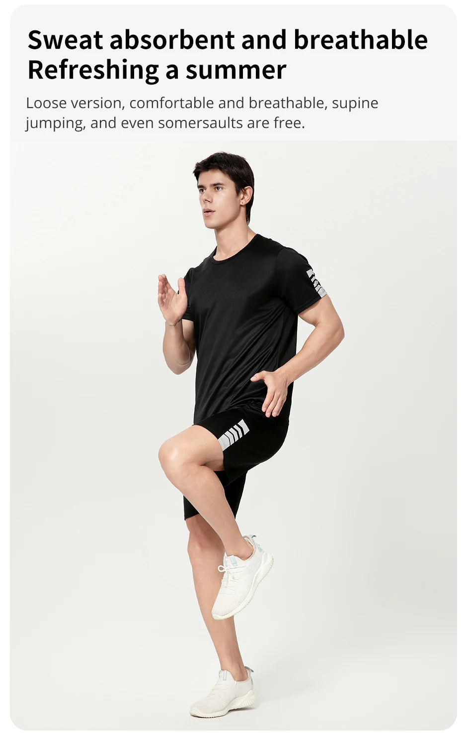 2-Pack Men’s Summer Casual T-Shirt & Shorts Set – European & American Size Activewear for Running & Fitness Style Heaven