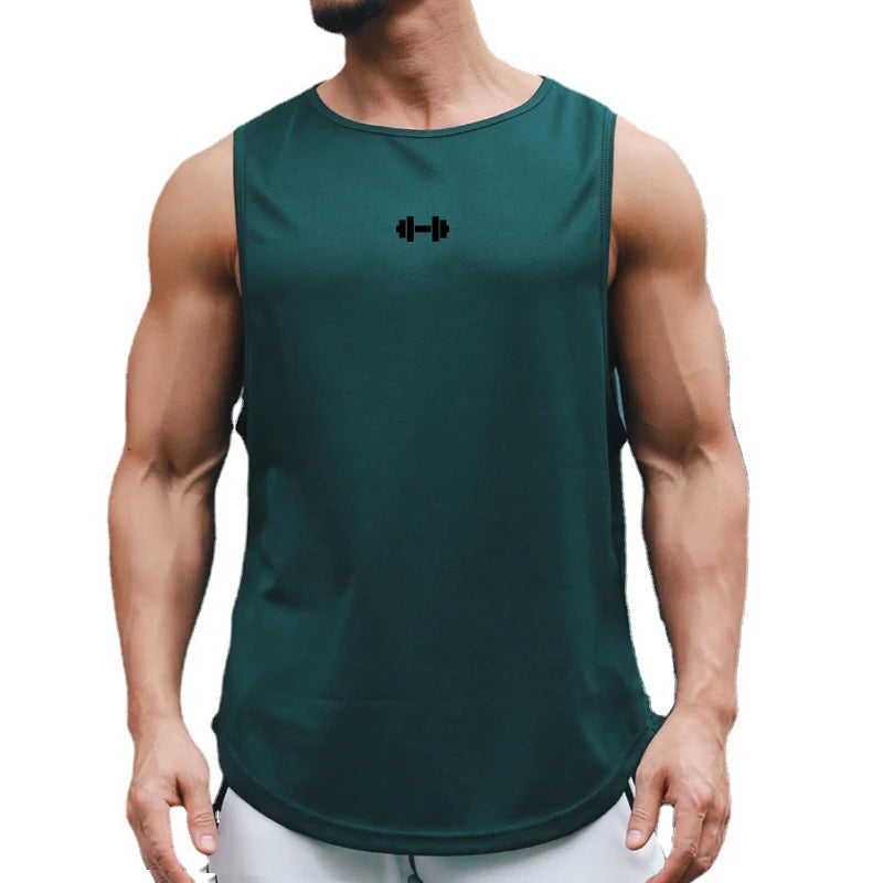 Men’s Summer Gym Tank Top – Quick-Dry Sleeveless Fitness Training Shirt Style Heaven