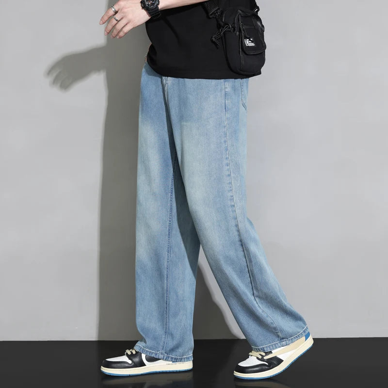 2025 Men’s Soft Baggy Vintage Jeans – Spring/Summer Streetwear Denim Style Heaven