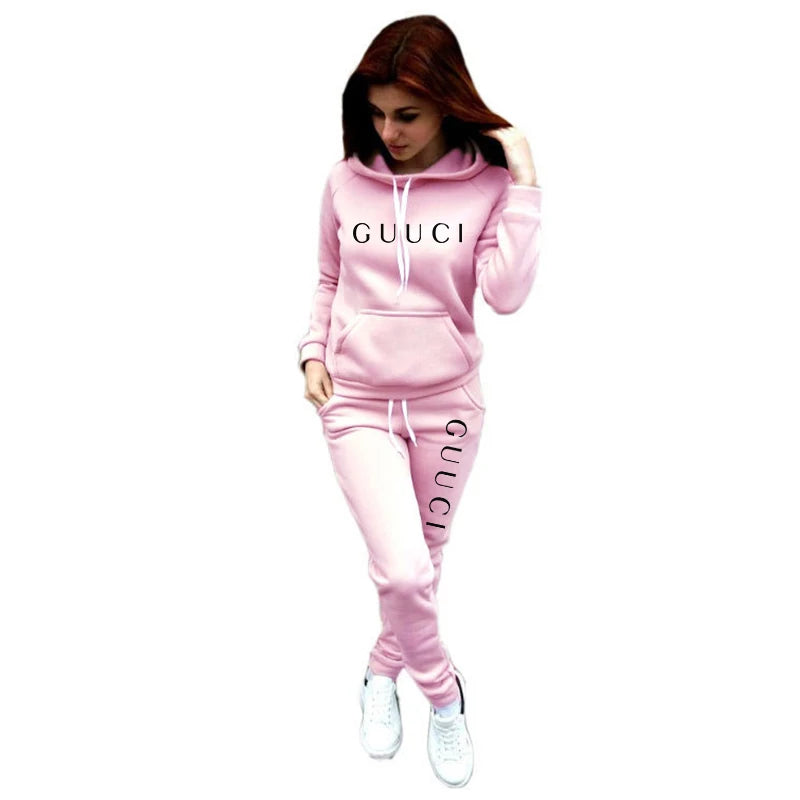2025 Women’s Casual Tracksuit Set – Hoodie & Sweatpants Sports Jogging Outfit Style Heaven