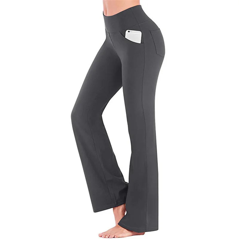 Elegant Women's Palazzo Pants – High Waist Flared Wide-Leg Killer Trousers for OL (Office Lady) Career Wear Style Heaven