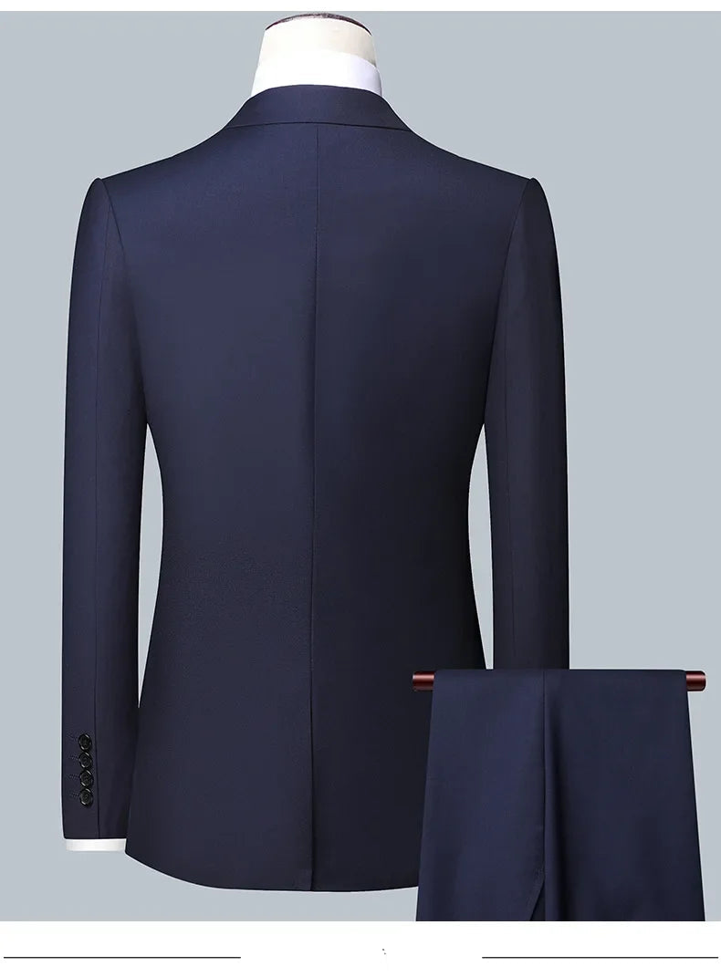 Men’s 3-Piece Formal Suit Set – Blazer, Vest & Trousers for Business, Wedding, or Casual Wear (M-6XL) Style Heaven