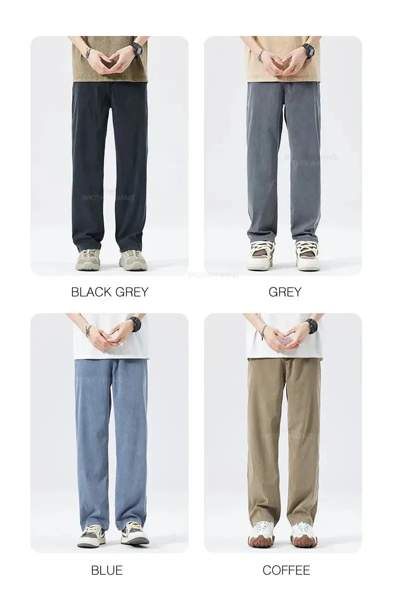 Men’s Ultra-Thin Baggy Jeans – Soft & Breathable Lyocell Straight-Leg Pants - Style Heaven
