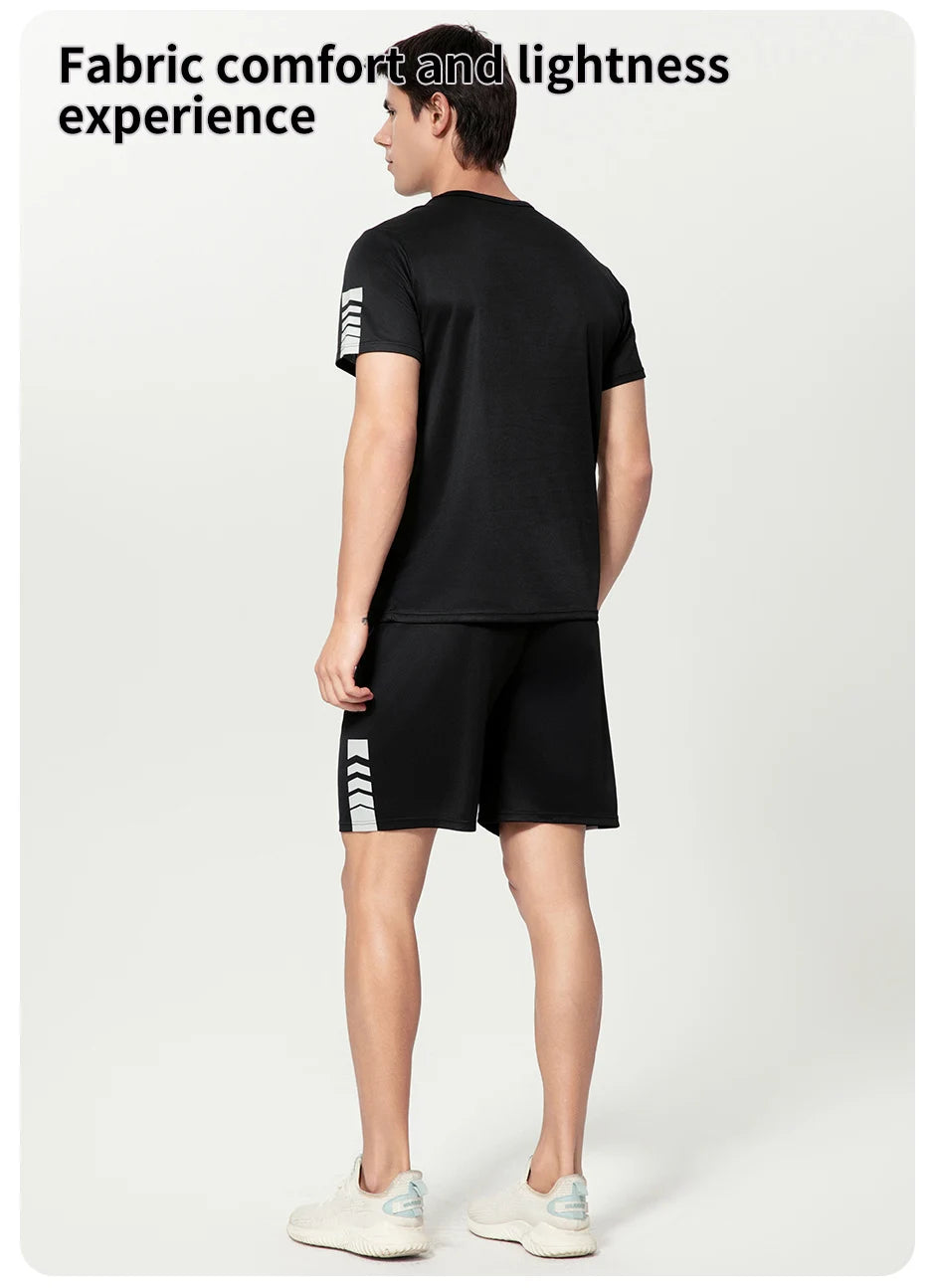 2-Pack Men’s Summer Casual T-Shirt & Shorts Set – European & American Size Activewear for Running & Fitness Style Heaven