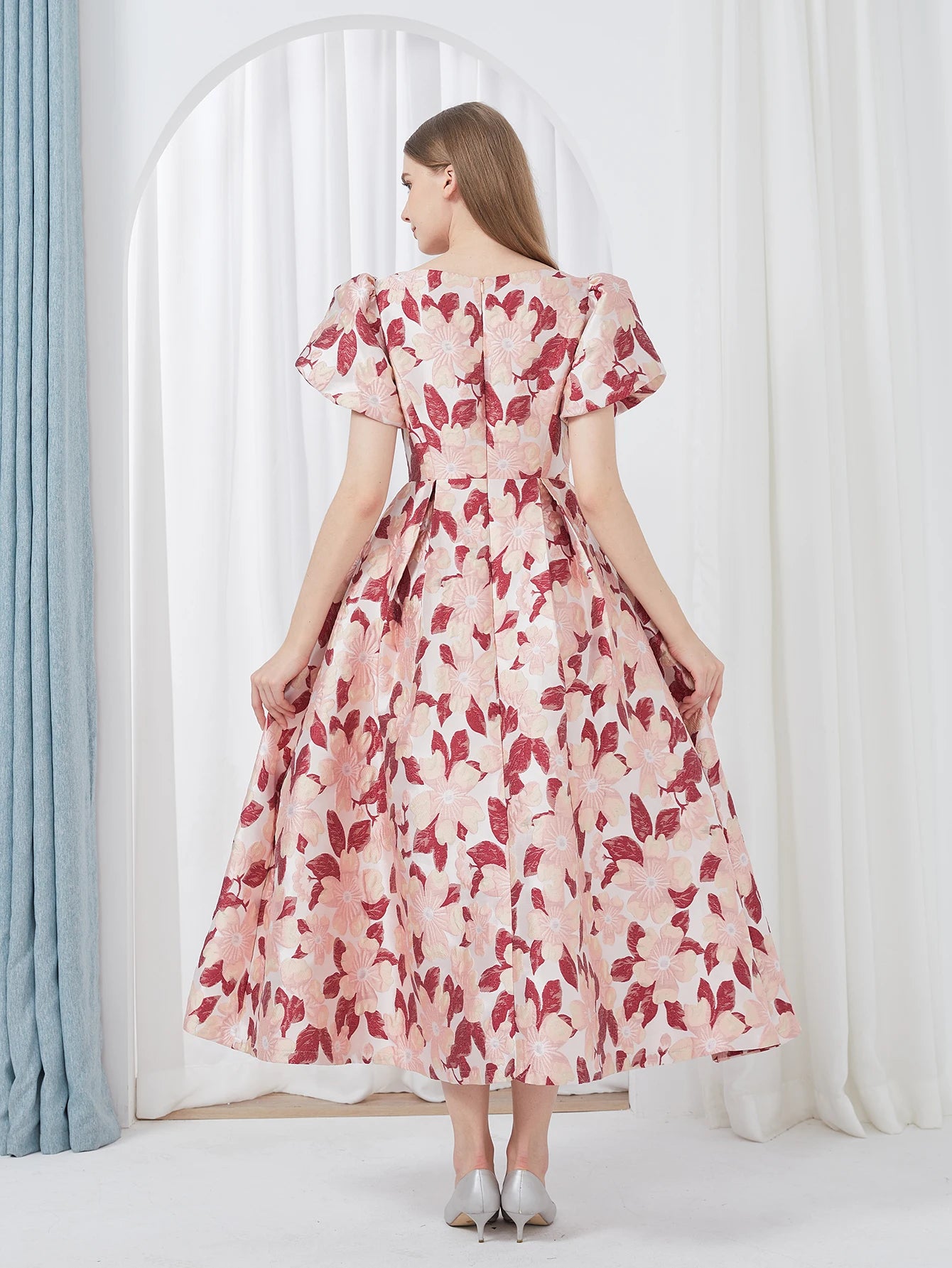 2024 Summer New Elegant Women’s Embroidery Jacquard Party Long Dress – Luxury Evening Gown for Formal Banquets Style Heaven