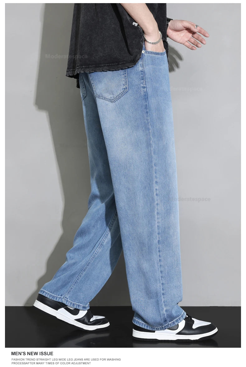 2025 Men’s Soft Baggy Vintage Jeans – Spring/Summer Streetwear Denim Style Heaven
