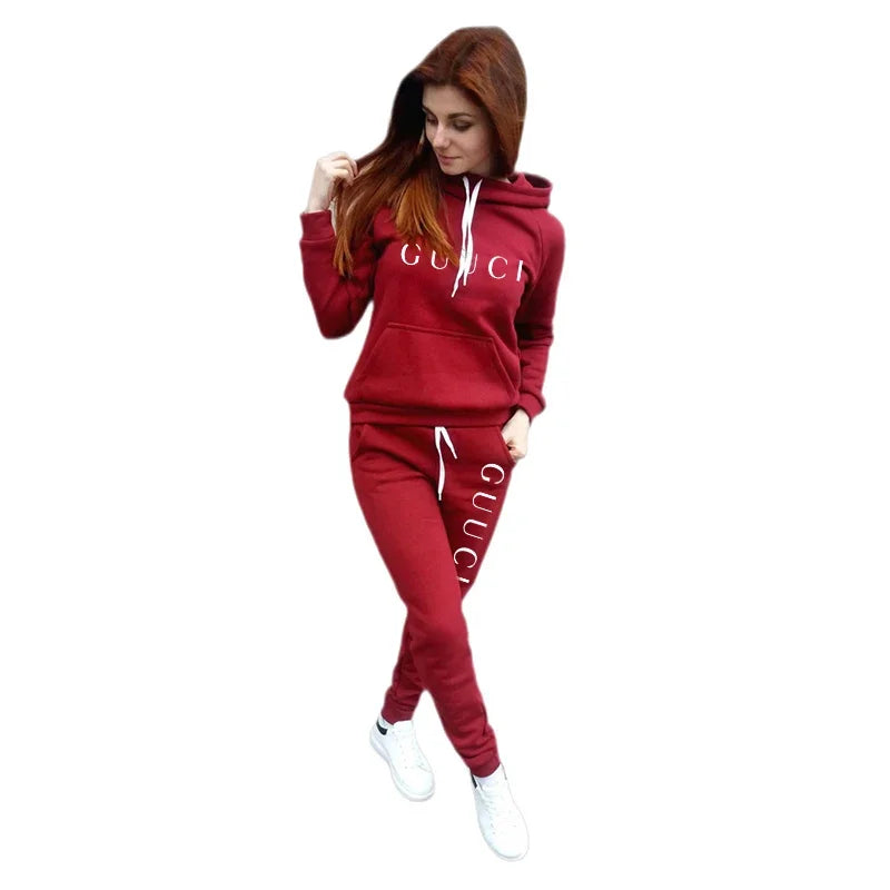 2025 Women’s Casual Tracksuit Set – Hoodie & Sweatpants Sports Jogging Outfit Style Heaven
