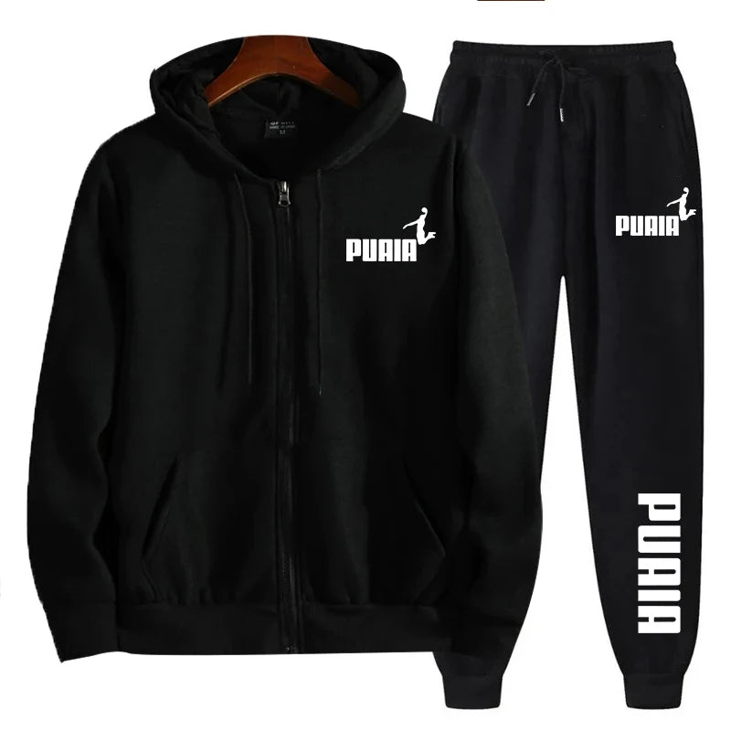 Men's Tracksuit 2024 – Zip-Up Hoodie & Sweatpants Sportswear Set Style Heaven