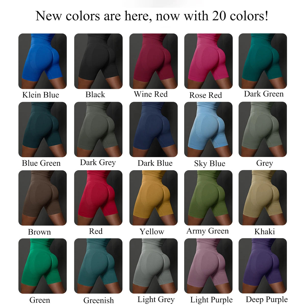 Seamless High Waist Yoga Shorts – Push Up Booty Gym & Workout Shorts for Women Style Heaven