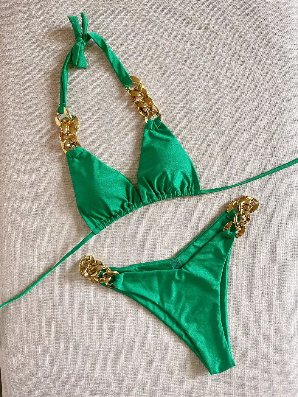 2023 Brazilian Triangle Bikini Set – Sexy Halter Push-Up Swimsuit Style Heaven