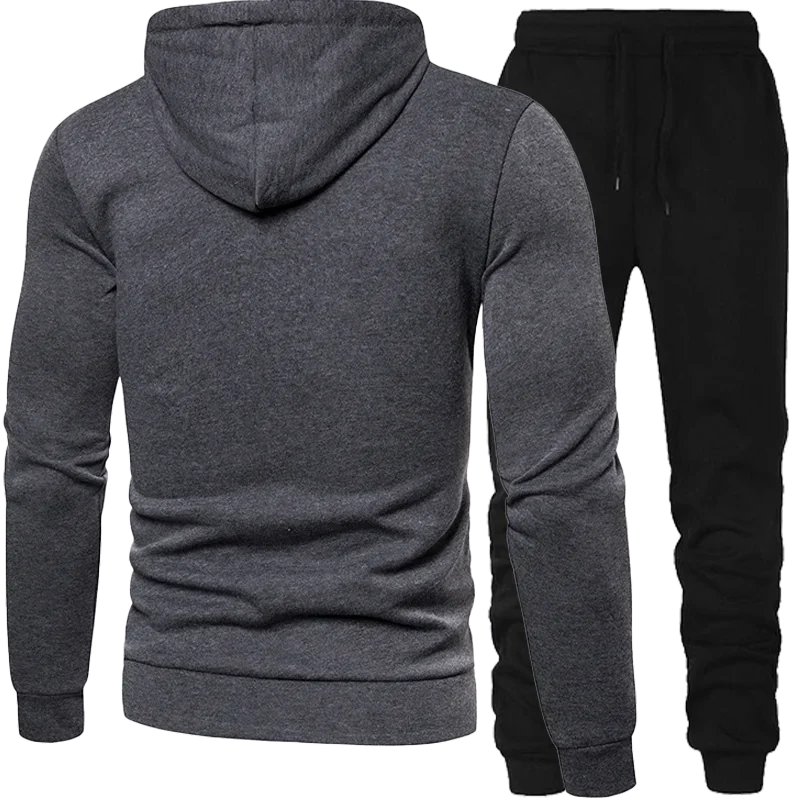 Men’s Spotted Sweatshirt Suit – Hoodie & Pants | Winter Two-Piece Fashion Tracksuit Style Heaven