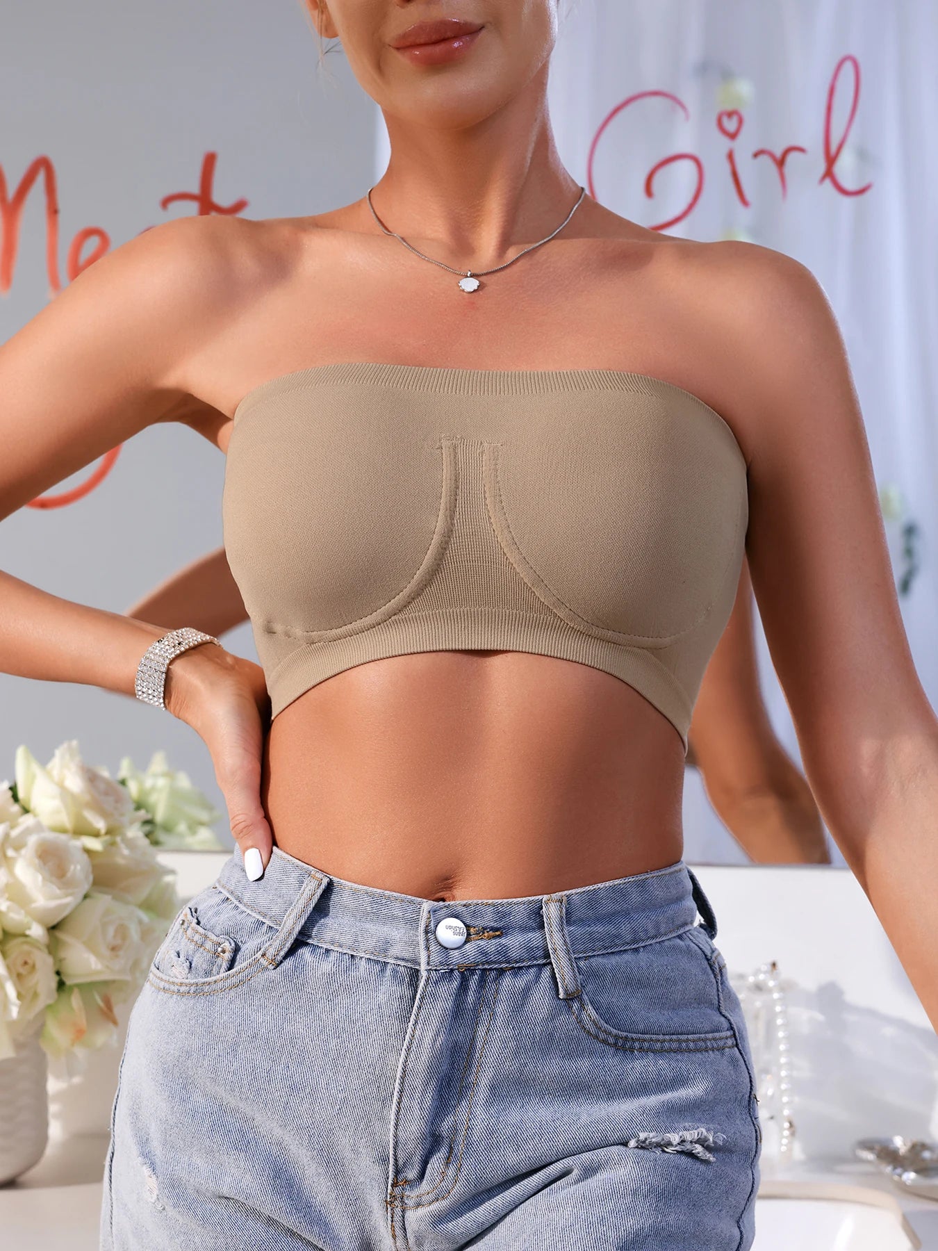 Women's Sexy Backless Strapless Bra – Breathable, High-Stretch, Comfortable & Wireless Lingerie Style Heaven
