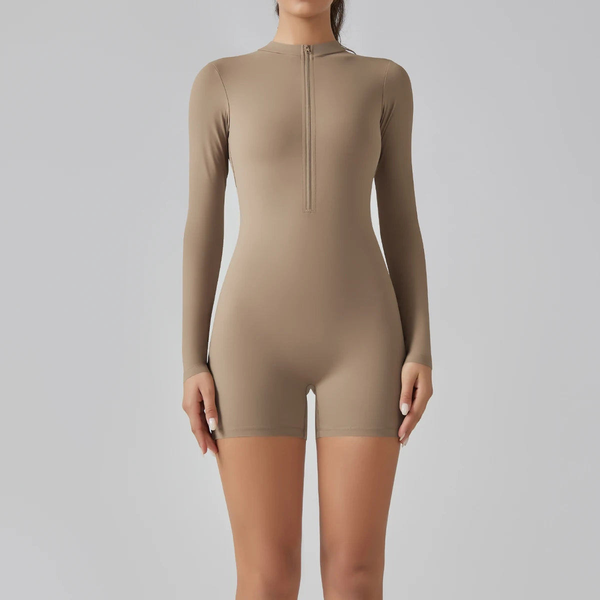 Women’s Zipper Tracksuit Jumpsuit – High Waist Yoga & Fitness Bodysuit Set Style Heaven