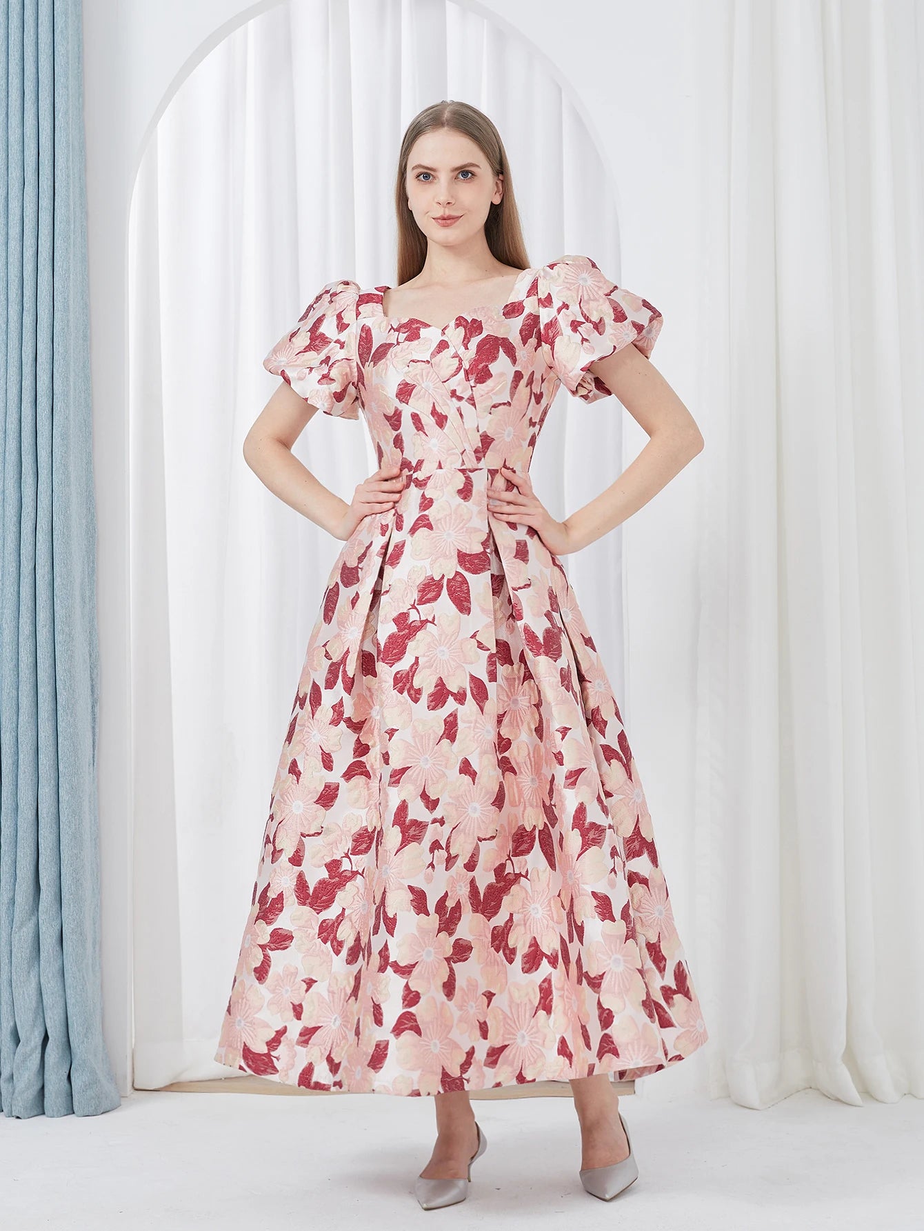 2024 Summer New Elegant Women’s Embroidery Jacquard Party Long Dress – Luxury Evening Gown for Formal Banquets Style Heaven