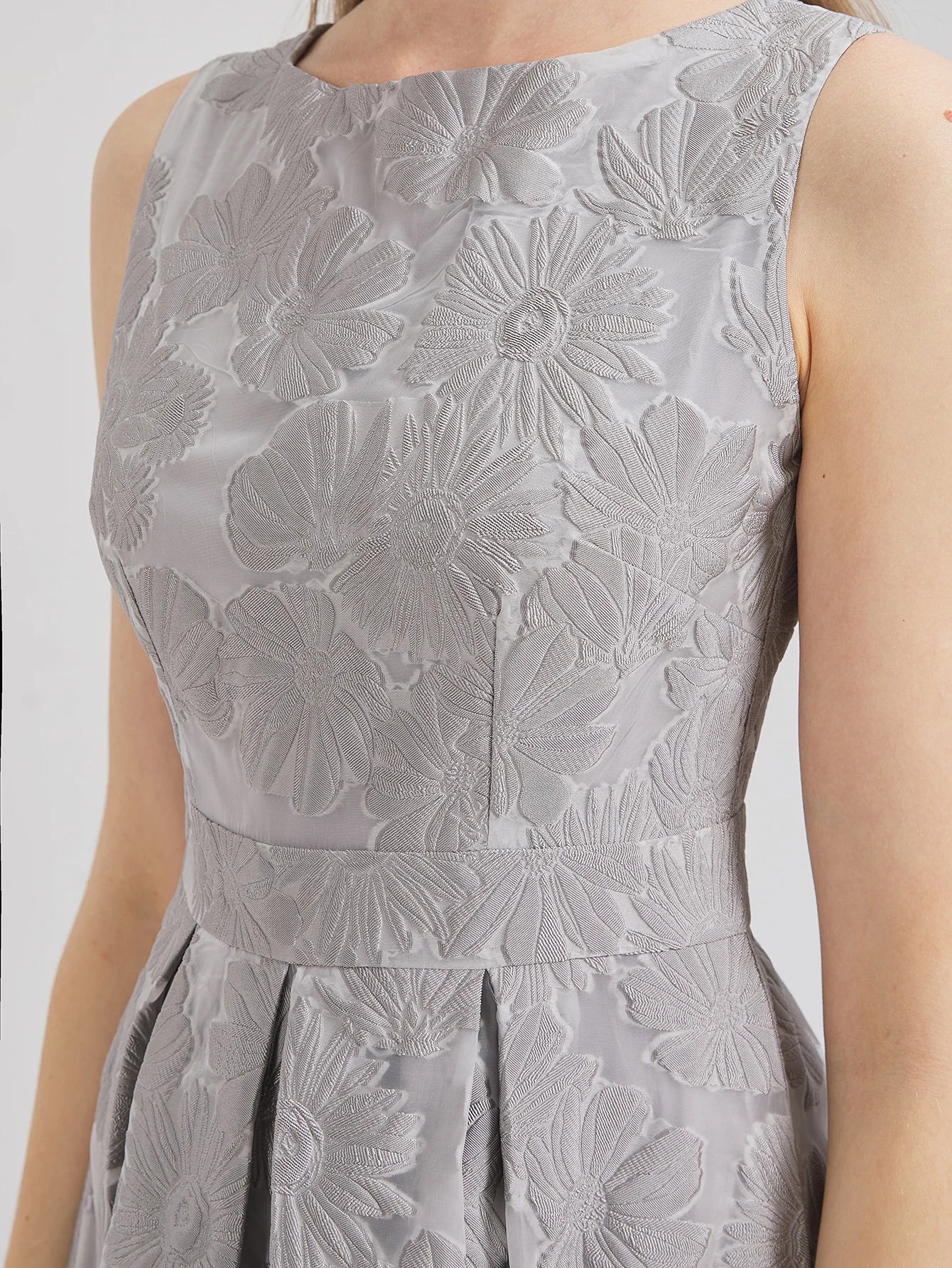 Women’s 2024 New Fashion Organza Flower Embroidery Long Dress – Elegant Sleeveless Evening Prom Dress Style Heaven