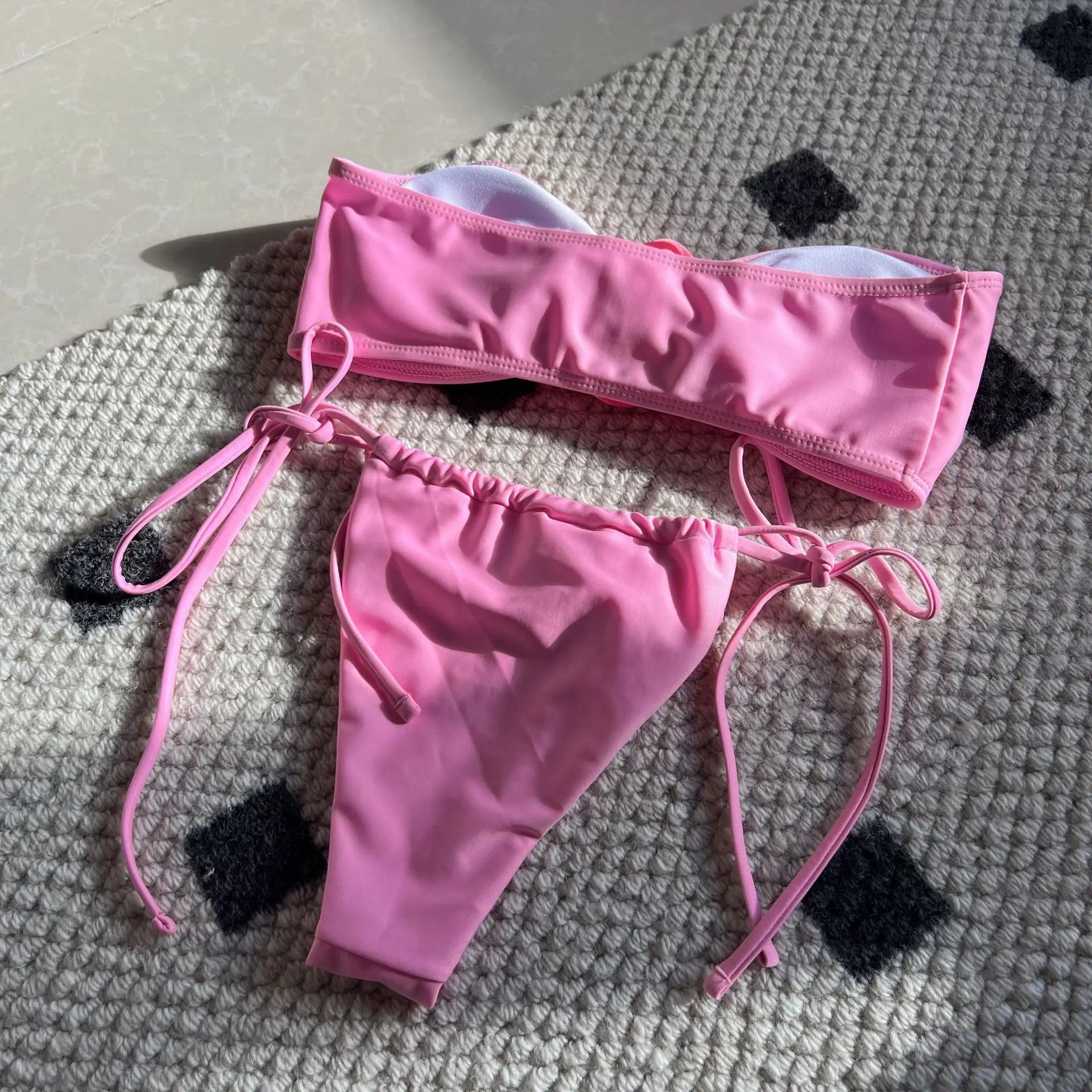 2024 Summer Women Strapless Brazilian Thong Bikini – Two-Piece Bathing Suit for Beachwear Style Heaven