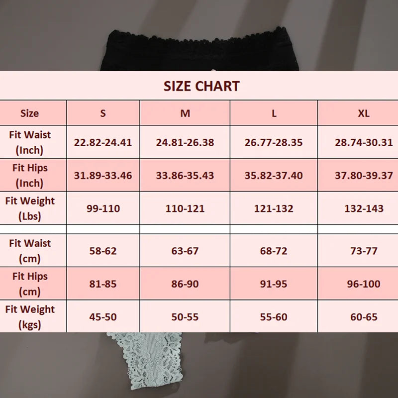 3PCS Women's Lace Seamless Cotton Panties – Ribbed Brazilian Low Waist Underwear, Breathable & Plus Size Lingerie Style Heaven