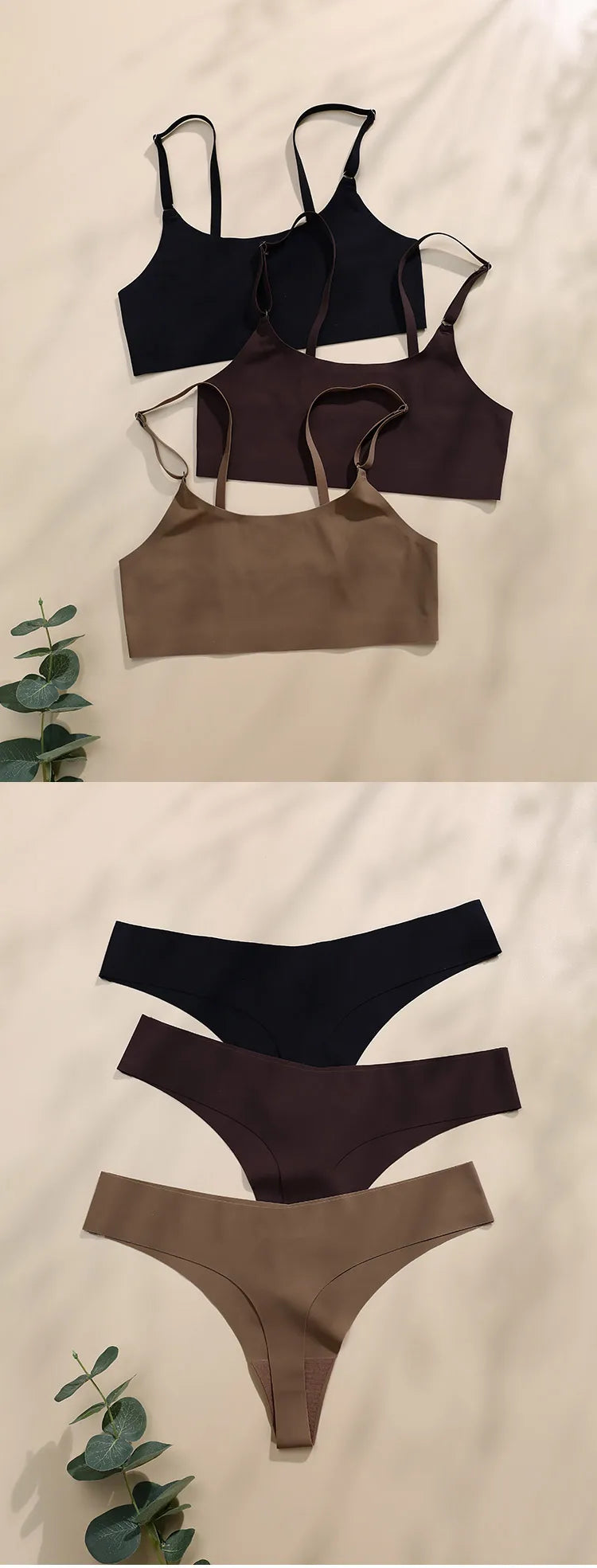 Seamless Ice Silk Bra & Panty Set – Wireless, Ultra-Soft, High-Quality Lingerie for Women Style Heaven