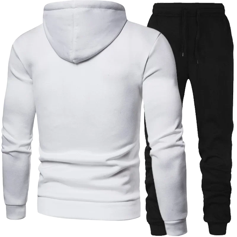 Men’s Spotted Sweatshirt Suit – Hoodie & Pants | Winter Two-Piece Fashion Tracksuit Style Heaven