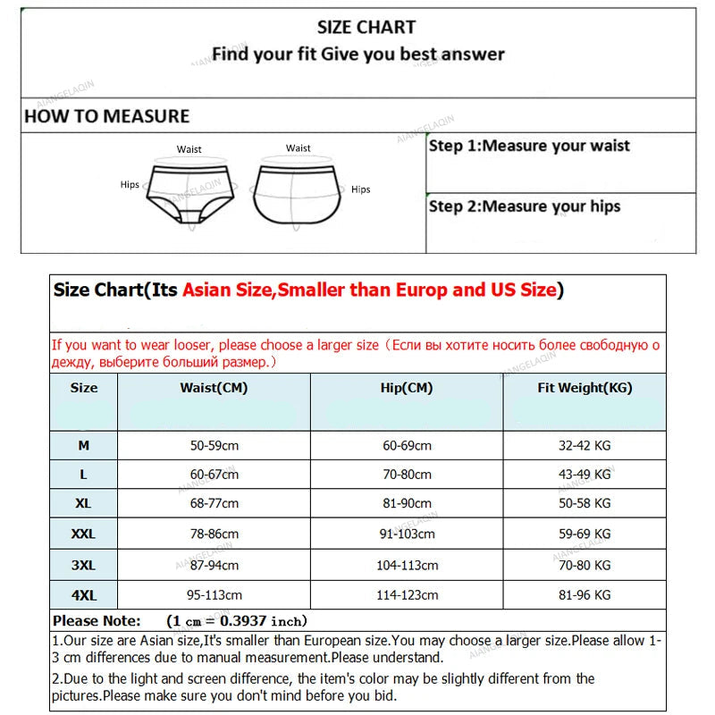 7Pcs/Lot Plus Size Women's Cotton Panties – Soft & Comfortable Briefs, Sexy Lingerie Underwear (M-4XL) Style Heaven