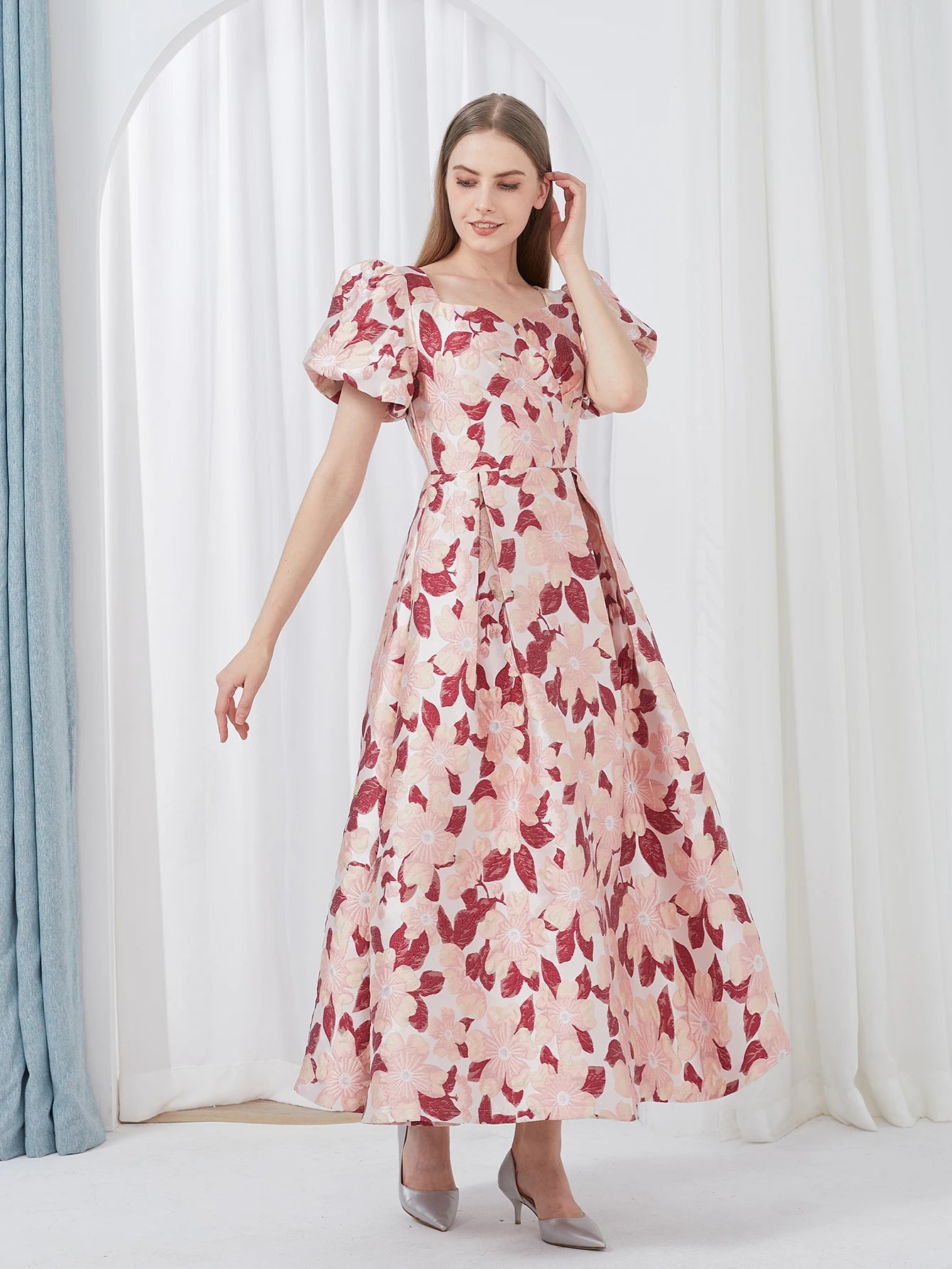 2024 Summer New Elegant Women’s Embroidery Jacquard Party Long Dress – Luxury Evening Gown for Formal Banquets Style Heaven