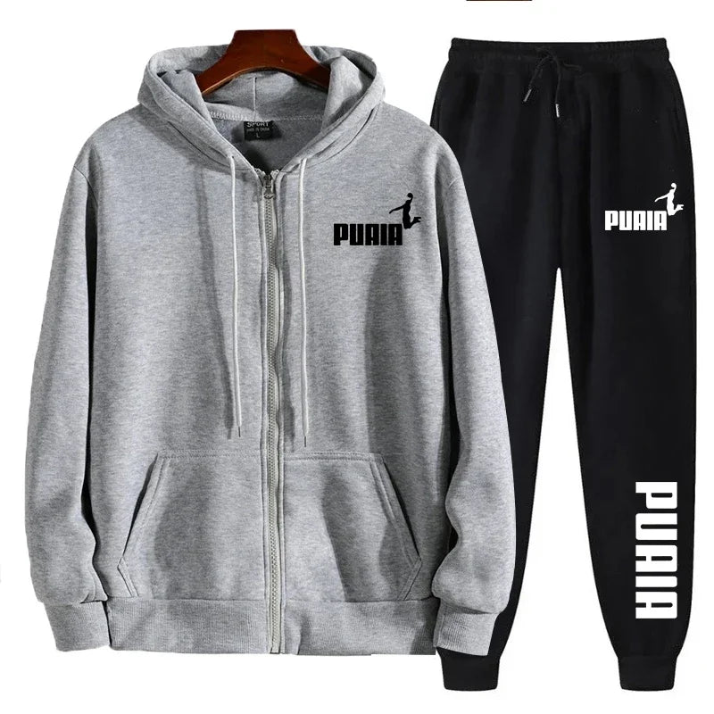 Men's Tracksuit 2024 – Zip-Up Hoodie & Sweatpants Sportswear Set Style Heaven