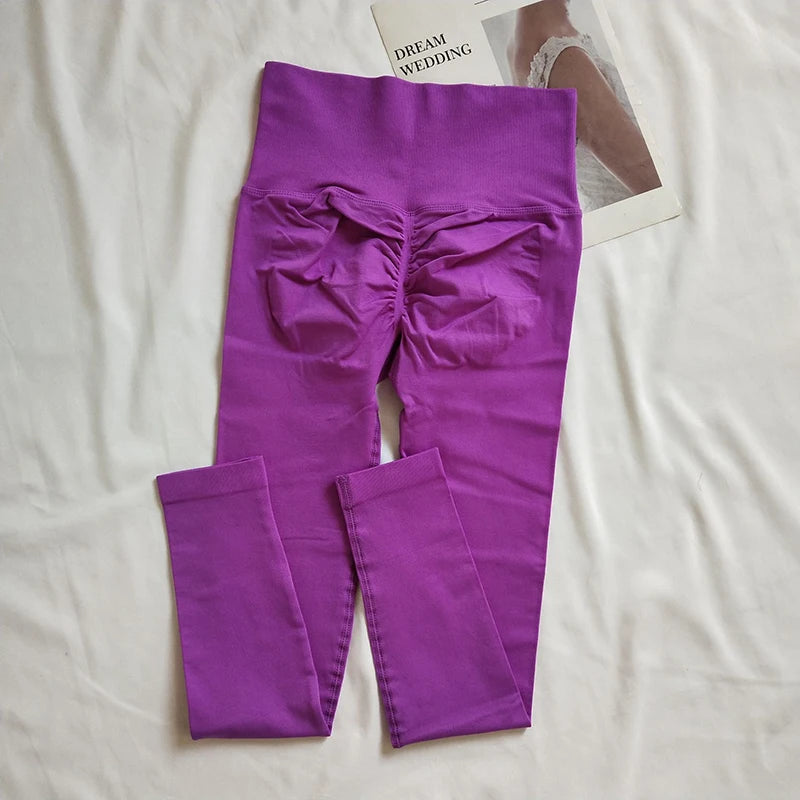 Women's Seamless Scrunch Butt Yoga Leggings – High Waist, Quick-Dry Gym & Running Pants Style Heaven