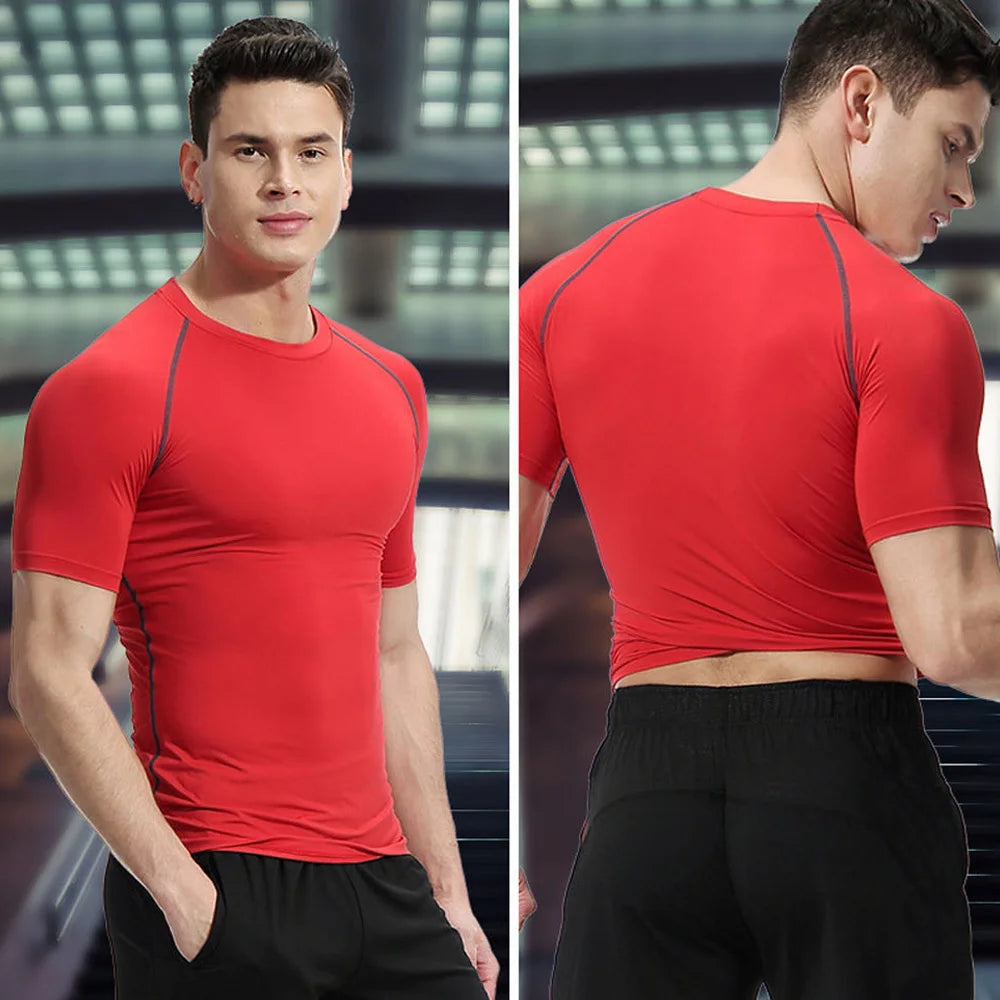 Anime 3D Printed Men's Compression Set – Short Sleeve Gym Top & Workout Shorts | Quick-Dry Athletic Rash Guard Style Heaven