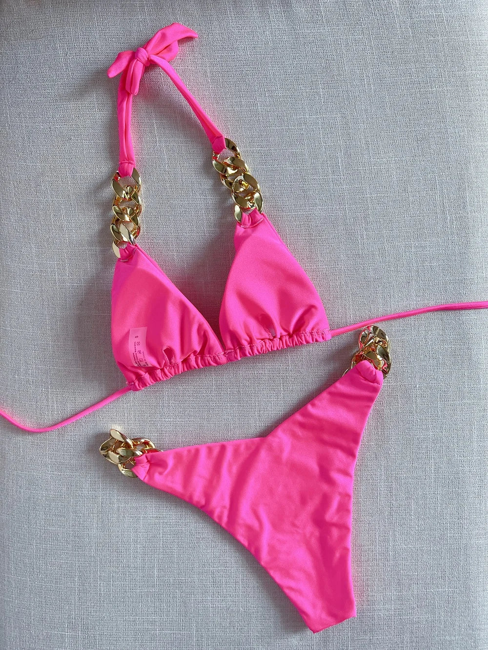 2023 Brazilian Triangle Bikini Set – Sexy Halter Push-Up Swimsuit Style Heaven
