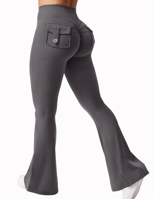 Women's Wide Leg High Stretch Yoga Pants – Naked Feel Compression Leggings with Pockets Style Heaven