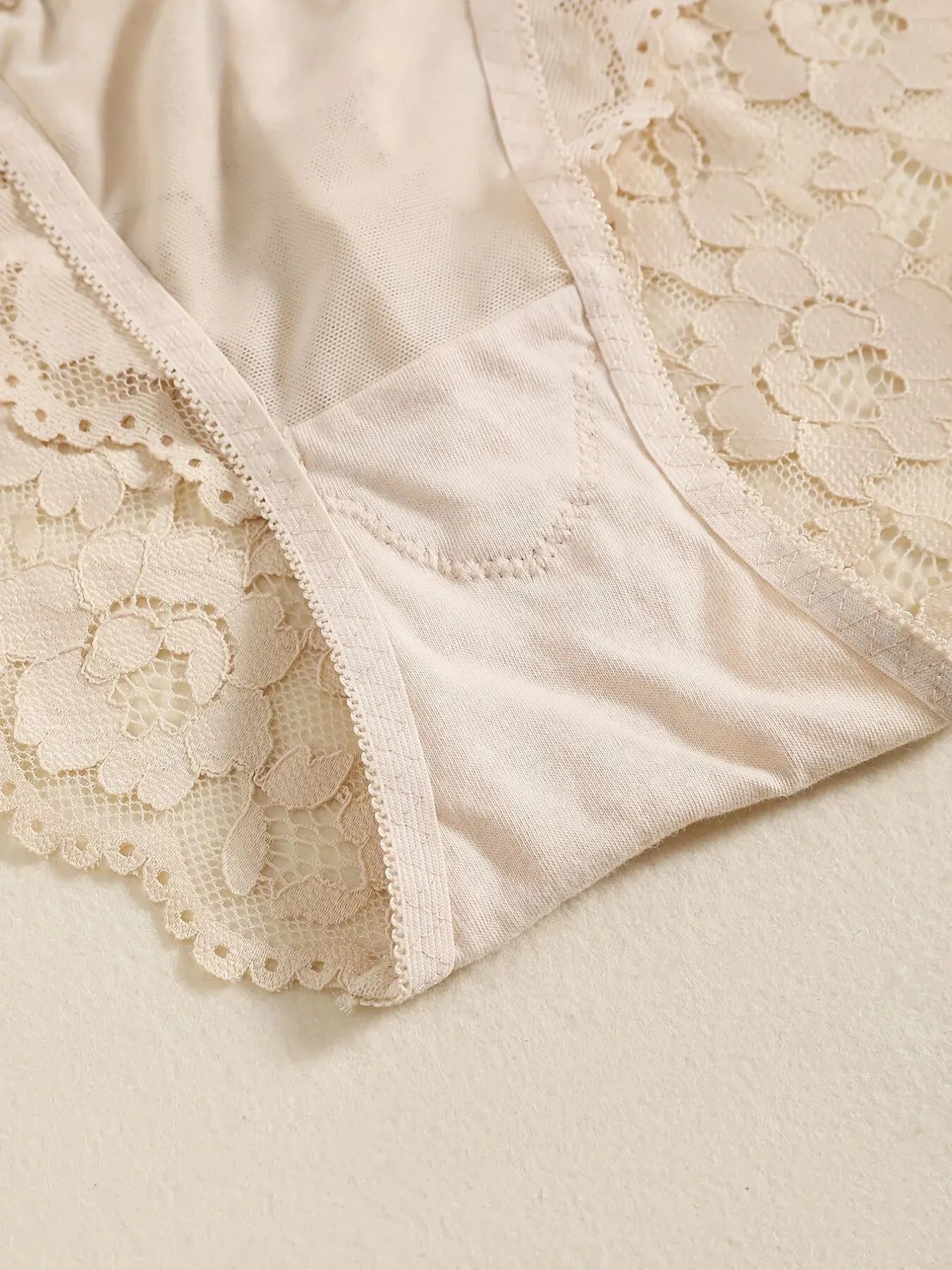 Elegant Lace Embroidery Lingerie Set – Push-Up Bra & Sheer Panty, Breathable Fabric, Perfect for Valentine's Day Style Heaven