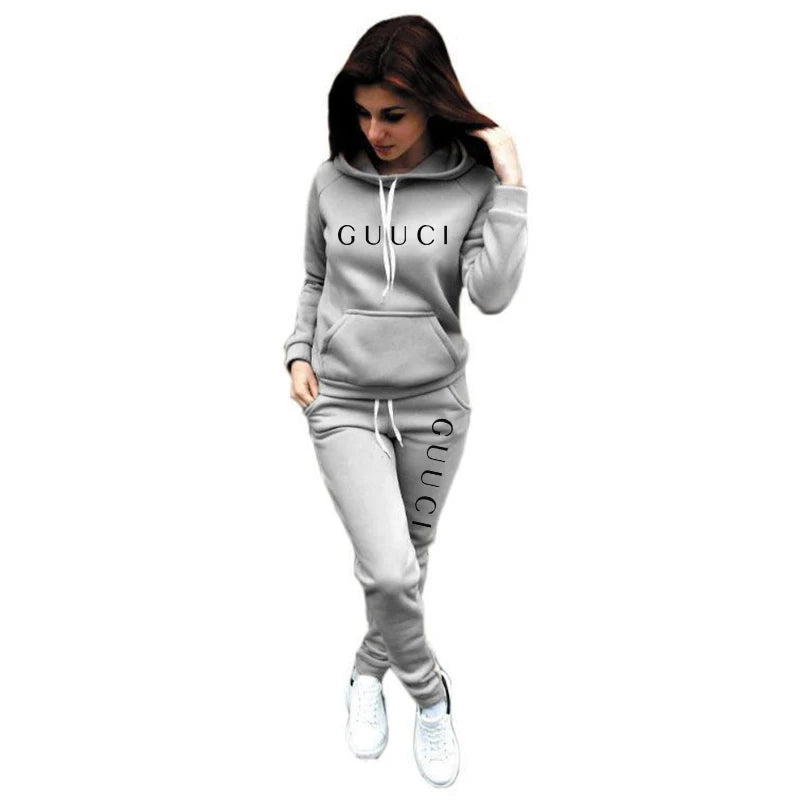 2025 Women’s Casual Tracksuit Set – Hoodie & Sweatpants Sports Jogging Outfit Style Heaven