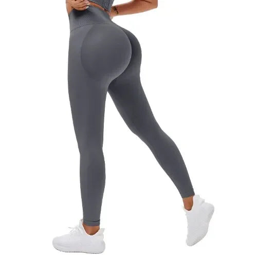 Seamless High Waist Fitness Leggings – Peach Lift Yoga Pants for Women Style Heaven