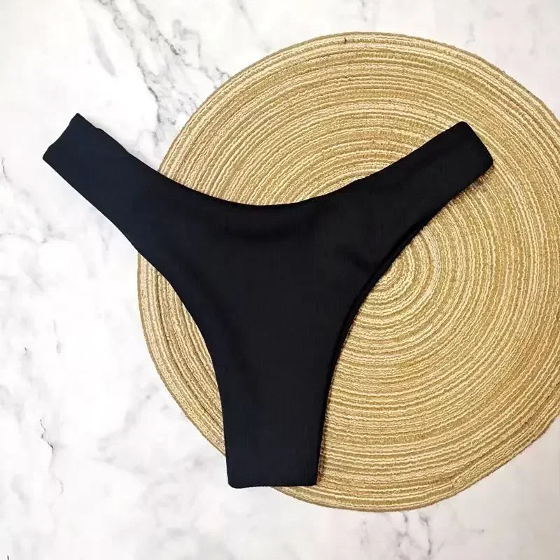 Women’s Sexy Tube Top Bow Split Bikini Swimsuit – Stylish Swimwear with High-Waisted Bottoms Style Heaven