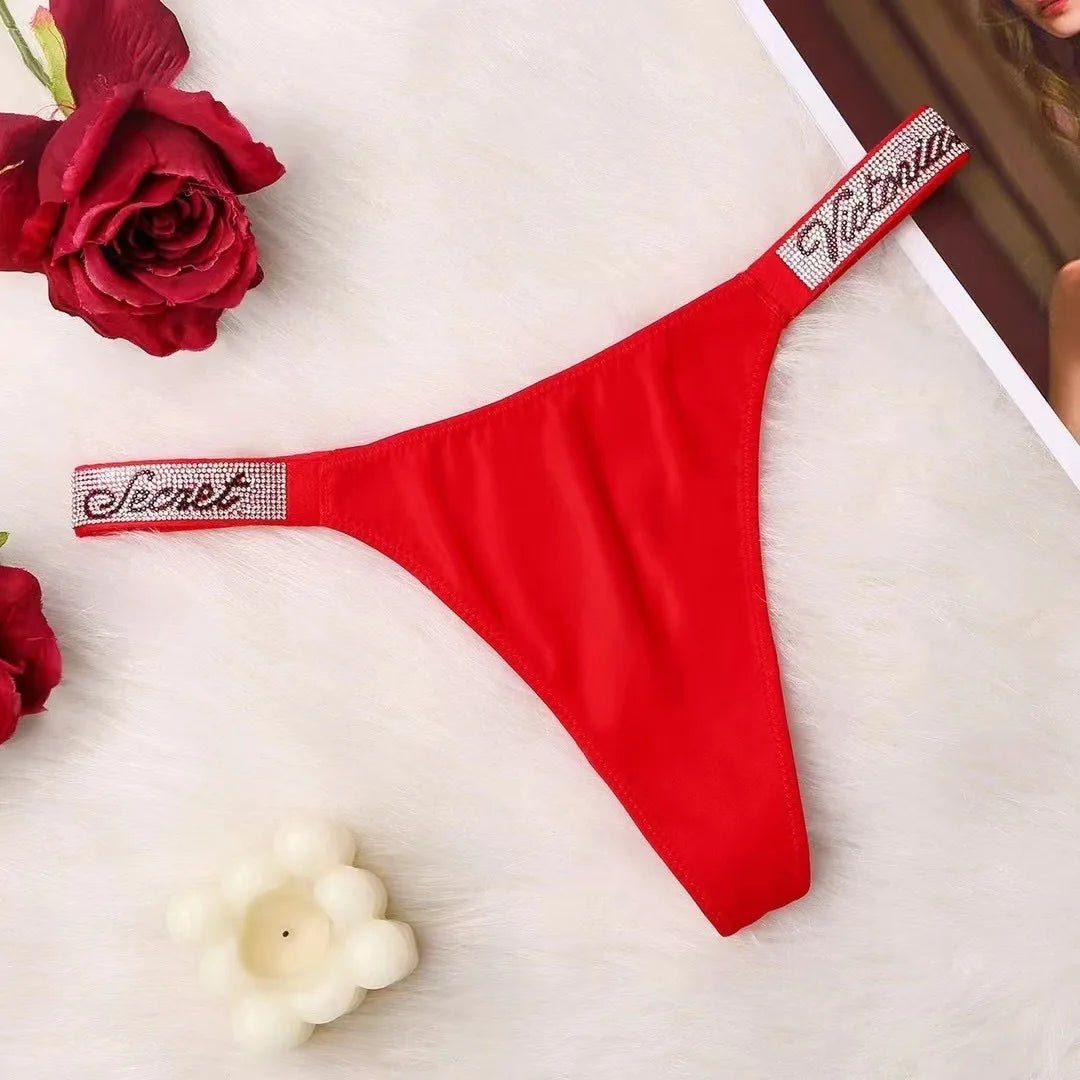 Classic Rhinestone Panties – Soft, Antibacterial & Breathable Underwear