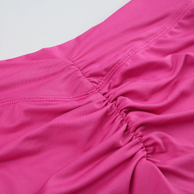 Rockmore Pleated High Waist Yoga Shorts – Butt Lifting & Tummy Control Fitness Shorts for Women Style Heaven