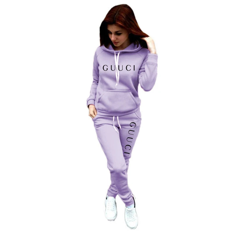 2025 Women’s Casual Tracksuit Set – Hoodie & Sweatpants Sports Jogging Outfit Style Heaven