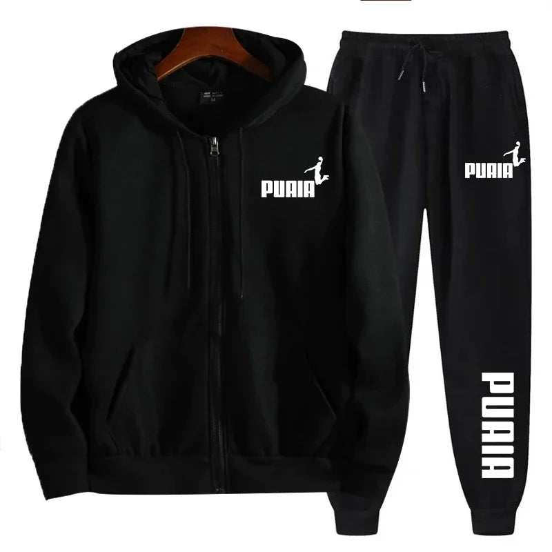 Men's Tracksuit 2024 – Zip-Up Hoodie & Sweatpants Sportswear Set Style Heaven